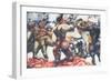 Soldiers at Rye-Edward Burra-Framed Giclee Print