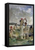 Soldiers at the Camp (Soldati Al Campo)-Demetrio Cosola-Framed Stretched Canvas