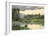 Soldiers at the Edge of the River, 19th-Early 20th Century-Etienne Prosper Berne-bellecour-Framed Giclee Print