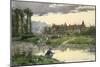 Soldiers at the Edge of the River, 19th-Early 20th Century-Etienne Prosper Berne-bellecour-Mounted Giclee Print