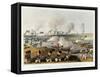 Soldiers at the English Invasion-null-Framed Stretched Canvas