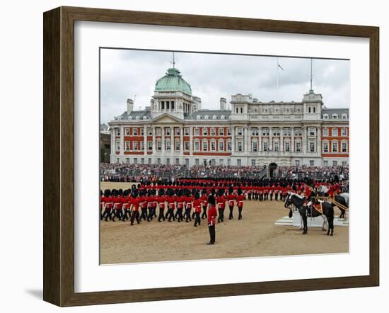 Soldiers at Trooping Colour 2012, Birthday Parade of Queen, Horse Guards, London, England-Hans Peter Merten-Framed Photographic Print