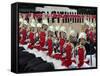 Soldiers at Trooping Colour 2012, Queen's Birthday Parade, Horse Guards, Whitehall, London, England-Hans Peter Merten-Framed Stretched Canvas