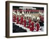 Soldiers at Trooping Colour 2012, Queen's Birthday Parade, Horse Guards, Whitehall, London, England-Hans Peter Merten-Framed Photographic Print