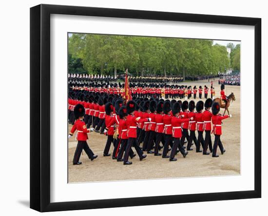 Soldiers at Trooping Colour 2012, Queen's Official Birthday Parade, Horse Guards, London, England-Hans Peter Merten-Framed Photographic Print