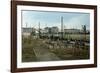 Soldiers Building Berlin Wall-null-Framed Photographic Print