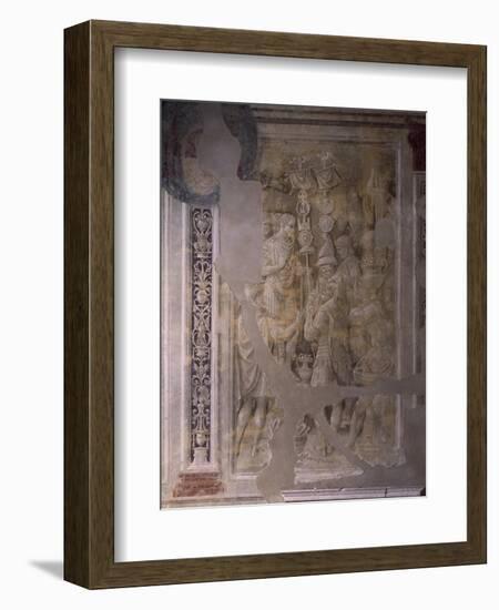 Soldiers Carry Spoils of War to Trajan, Scene from Cycle on Trajan's Column, 1511-1513-Baldassare Peruzzi-Framed Giclee Print