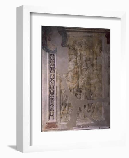 Soldiers Carry Spoils of War to Trajan, Scene from Cycle on Trajan's Column, 1511-1513-Baldassare Peruzzi-Framed Giclee Print