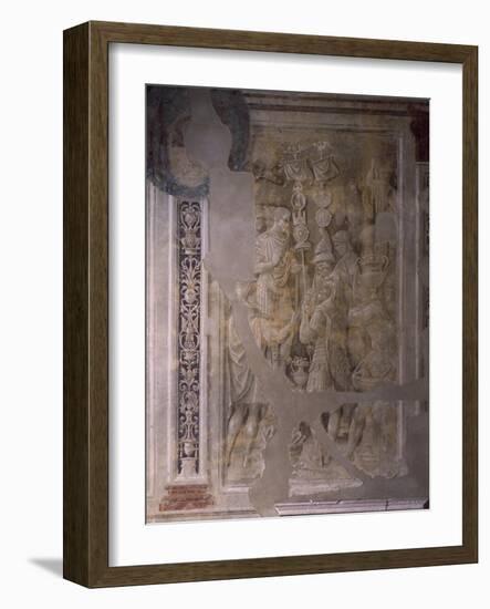 Soldiers Carry Spoils of War to Trajan, Scene from Cycle on Trajan's Column, 1511-1513-Baldassare Peruzzi-Framed Giclee Print