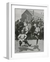Soldiers Dancing in Barracks-Frederic De Haenen-Framed Giclee Print