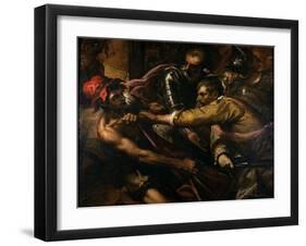 Soldiers Disputing Clothes-Jacopo Palma-Framed Giclee Print