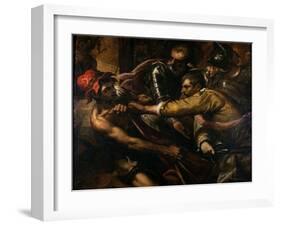 Soldiers Disputing Clothes-Jacopo Palma-Framed Giclee Print