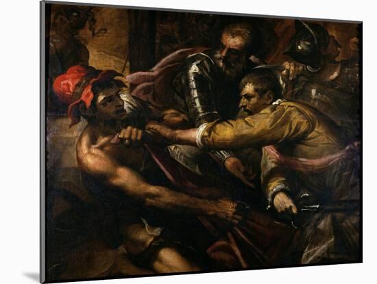 Soldiers Disputing Clothes-Jacopo Palma-Mounted Giclee Print