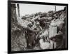 Soldiers Eating in an Advanced Post in the Champagne Region, 1916-Jacques Moreau-Framed Photographic Print