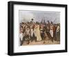 Soldiers Embarking for the Napoleonic Wars: The Girl I Left Behind Me-Charles Green-Framed Art Print