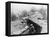 Soldiers Fighting from the Trenches-null-Framed Stretched Canvas