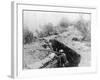 Soldiers Fighting from the Trenches-null-Framed Photographic Print