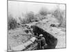 Soldiers Fighting from the Trenches-null-Mounted Photographic Print