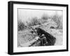 Soldiers Fighting from the Trenches-null-Framed Photographic Print