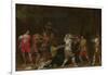 Soldiers Fighting over Booty in a Barn, C.1623-Willem Cornelisz Duyster-Framed Giclee Print