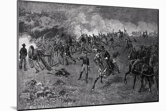 Soldiers Fighting-null-Mounted Giclee Print