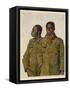 Soldiers from Liberia Fighting with the Allies in World War One-Theodor Baumgartner-Framed Stretched Canvas