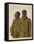 Soldiers from Liberia Fighting with the Allies in World War One-Theodor Baumgartner-Framed Stretched Canvas