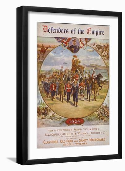 Soldiers from the British Empire and King George V-null-Framed Giclee Print