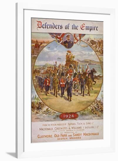 Soldiers from the British Empire and King George V-null-Framed Giclee Print