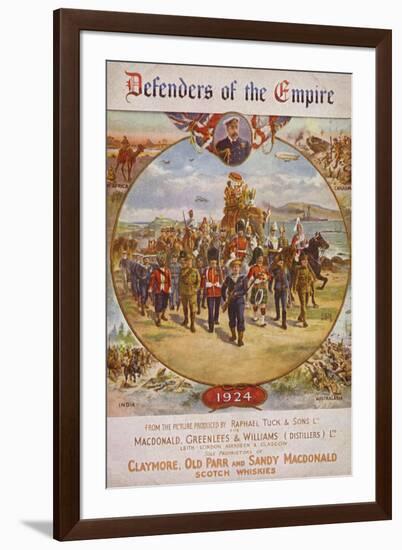 Soldiers from the British Empire and King George V-null-Framed Giclee Print