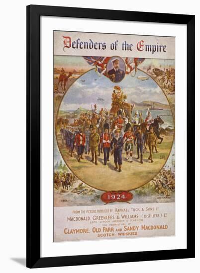 Soldiers from the British Empire and King George V-null-Framed Giclee Print