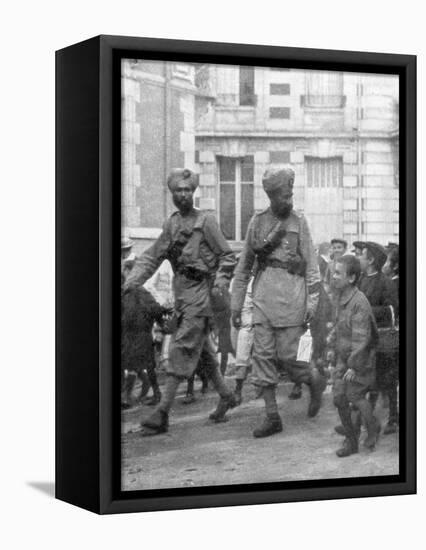 Soldiers from the British Indian Army, France, C1915-null-Framed Stretched Canvas