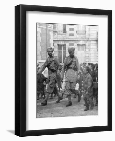 Soldiers from the British Indian Army, France, C1915-null-Framed Premium Giclee Print
