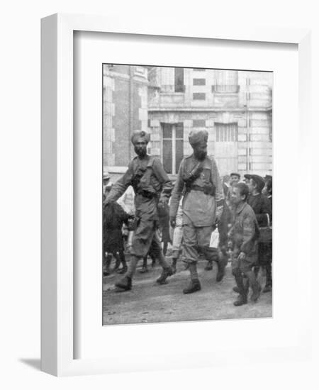 Soldiers from the British Indian Army, France, C1915-null-Framed Giclee Print