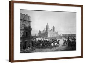 Soldiers Gathered for Mission-null-Framed Giclee Print