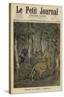 Soldiers Hunting an Escaped Tiger, Meudon, France, 1897-null-Stretched Canvas
