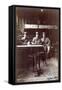 Soldiers in a Cafe, Dijon, 1915-null-Framed Stretched Canvas