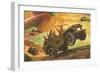 Soldiers in Jeeps-null-Framed Premium Giclee Print