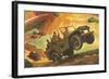 Soldiers in Jeeps-null-Framed Art Print