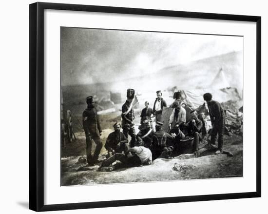 Soldiers in the Crimea, c.1855-Roger Fenton-Framed Photographic Print