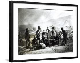 Soldiers in the Crimea, c.1855-Roger Fenton-Framed Photographic Print