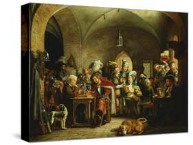 Soldiers in the Keep of a Castle-Rorbye Martinus-Stretched Canvas