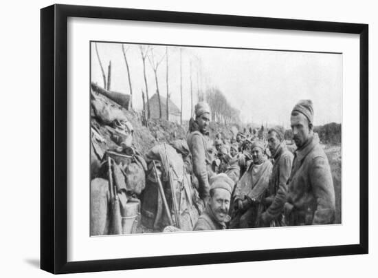 Soldiers of a French Zouave Regiment Between Lizarne and Boesinghe, Belgium, April 1915-null-Framed Giclee Print