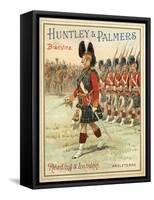 Soldiers of a Highland Regiment on Parade-null-Framed Stretched Canvas