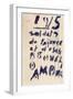 Soldiers of Clay, Case D'Armons Poetry Anthology, c.1915-Guillaume Apollinaire-Framed Giclee Print