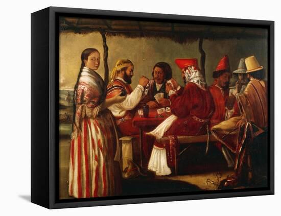 Soldiers of Rosas Army, 1852-Juan de la Cosa-Framed Stretched Canvas