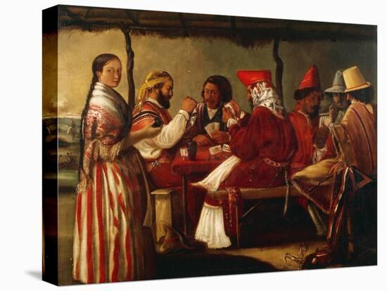 Soldiers of Rosas Army, 1852-Juan de la Cosa-Stretched Canvas