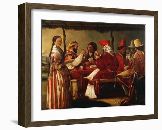 Soldiers of Rosas Army, 1852-Juan de la Cosa-Framed Giclee Print