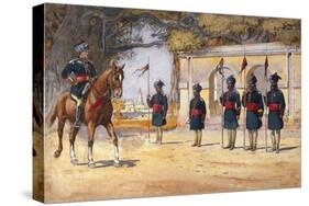 Soldiers of the 10th Duke of Cambridge's Own Lancers (Hodson's Horse), 'The Quarter Guard',…-Alfred Crowdy Lovett-Stretched Canvas