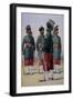 Soldiers of the 127th Queen Mary's Own Baluch Light Infantry, Illustration for 'Armies of India'…-Alfred Crowdy Lovett-Framed Giclee Print